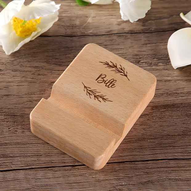 Support Telephone en Bois Personnalisé