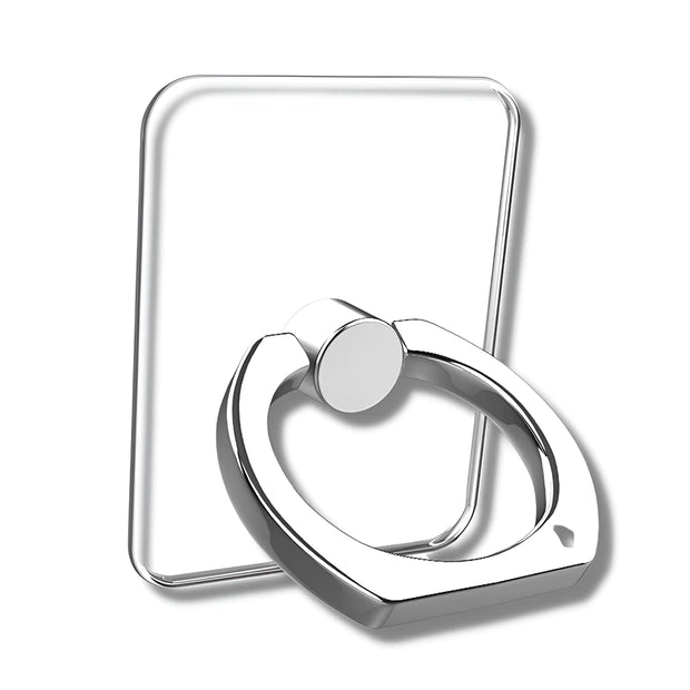 Support Telephone Pliable Anneau Argent