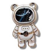 Support Telephone Pliable Astronaute Blanc