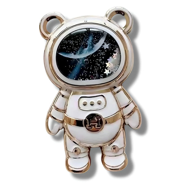Support Telephone Pliable Astronaute Blanc