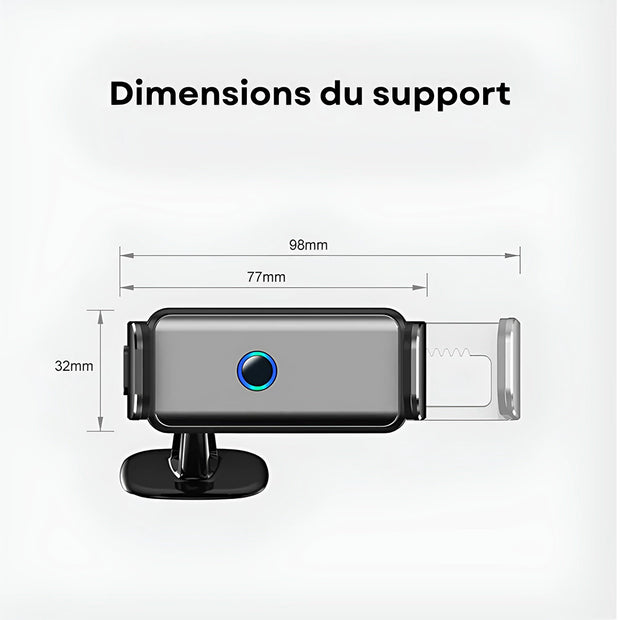 Support Telephone Tableau de bord Automatique