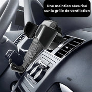 Support Telephone Voiture Grille Aeration Triangulaire