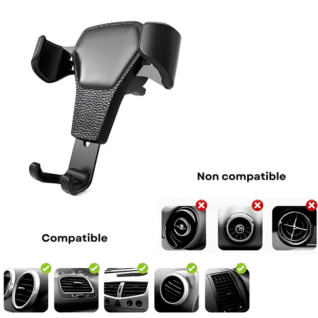 Support Telephone Voiture Grille Aeration Triangulaire