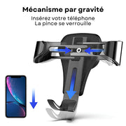 Support Telephone Voiture Grille Aeration Triangulaire