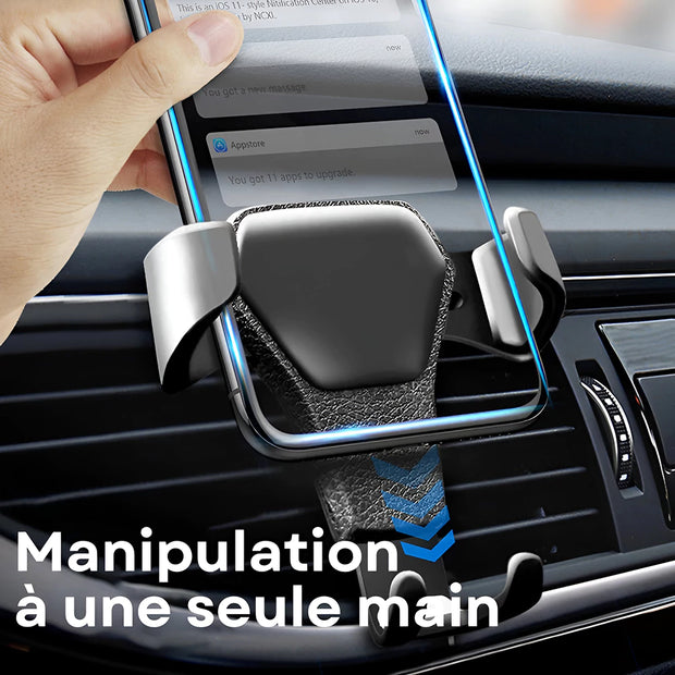 Support Telephone Voiture Grille Aeration Triangulaire