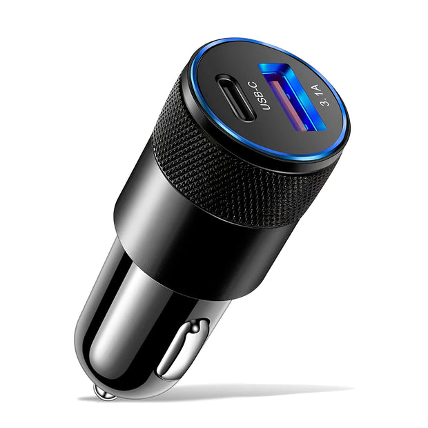 prise allume cigare USB 66 W 2 Ports Noir
