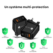 Adaptateur Secteur USB C 20 W Noir