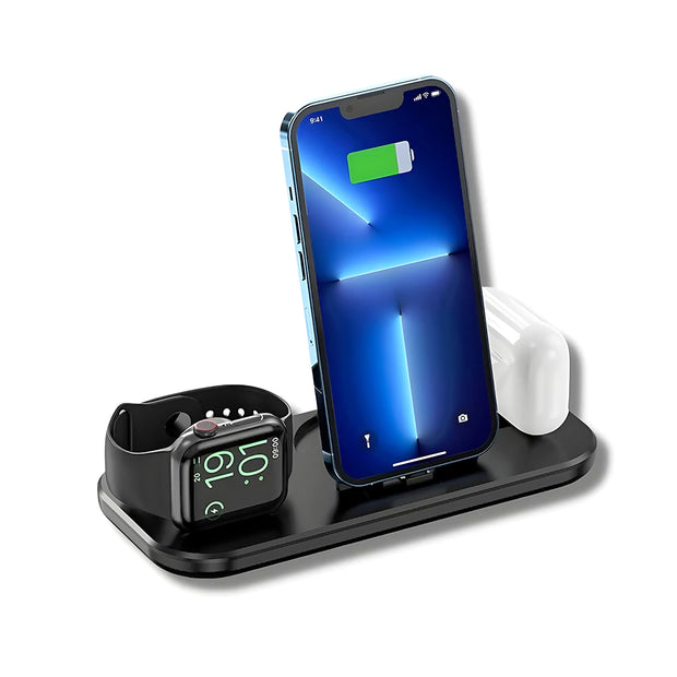 Station de Chargement Telephone Pliable Noir