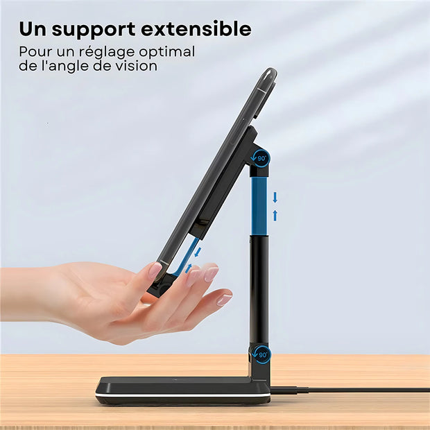 Station de Chargement Telephone 2 en 1 sans fil