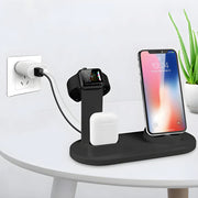 Station de Chargement Telephone 3 en 1