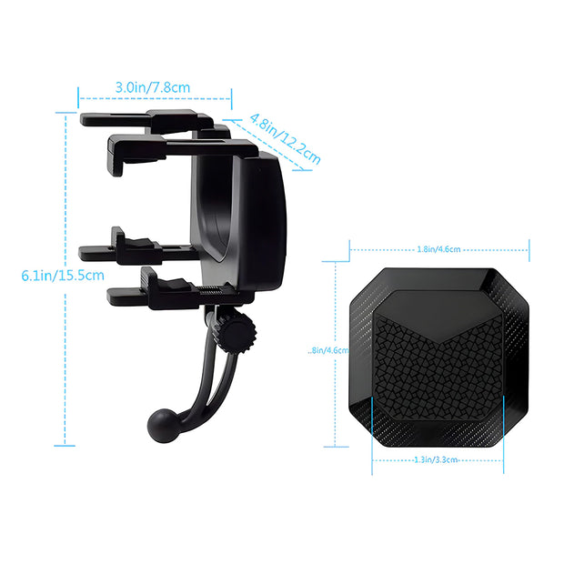 Support telephone Voiture Retroviseur Magnetique