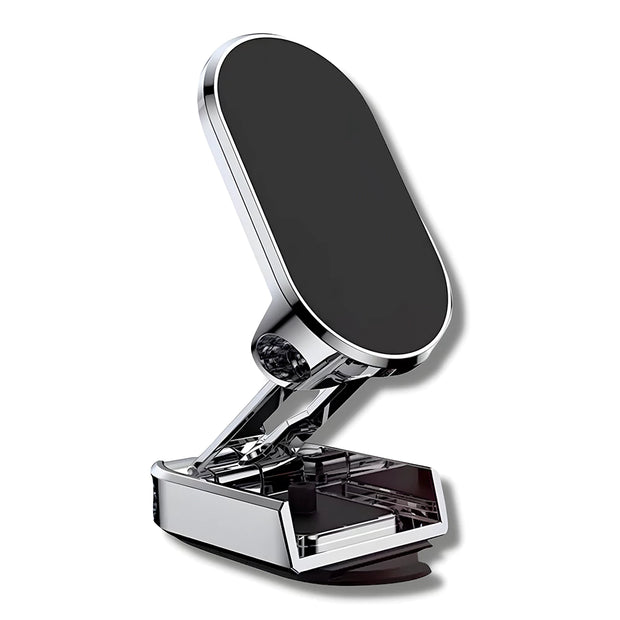 Support Telephone Voiture Aimant Pliable Argent