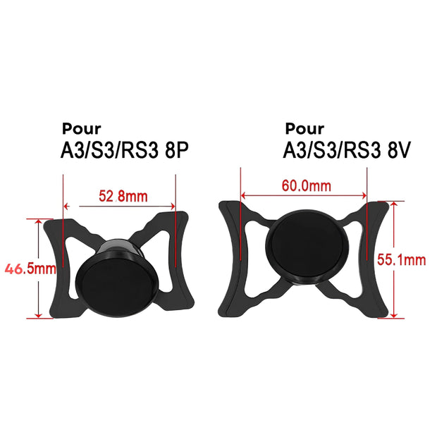 Support Telephone Audi A3 Magnétique Argent