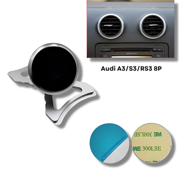 Support Telephone Audi A3 Magnétique Argent S3 / RS3 / 8P