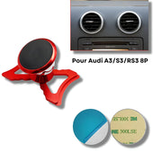 Support Telephone Audi A3 Magnétique Rouge S3 / RS3 8P