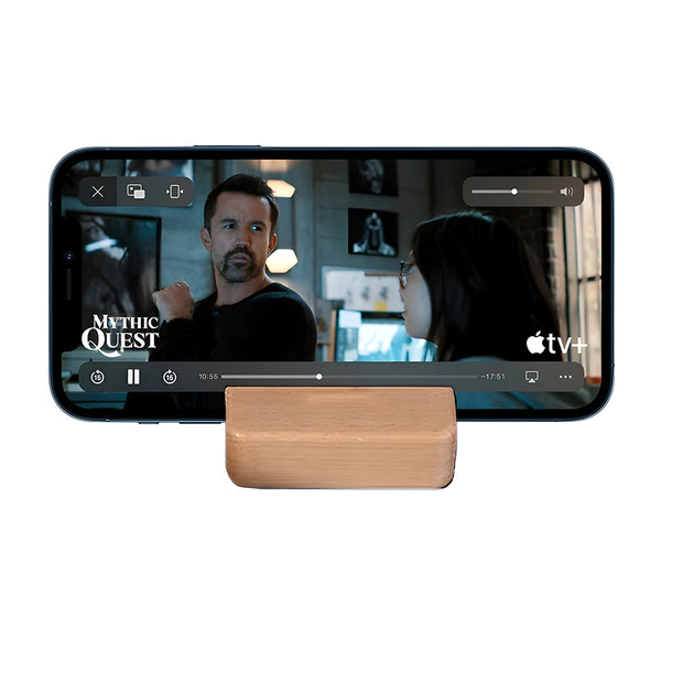Support Telephone en Bois Mini