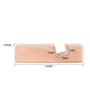 Support Telephone en Bois Mini - Dimensions
