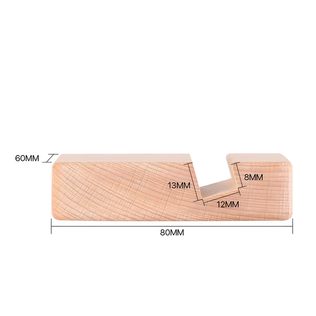Support Telephone en Bois Mini - Dimensions
