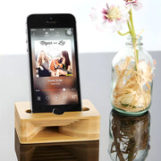 Support Telephone en Bois Amplificateur