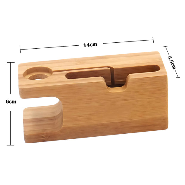 Support Telephone en Bois Multifonction