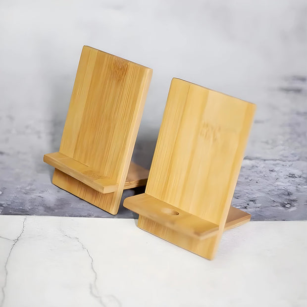 Support Telephone en Bois Simple