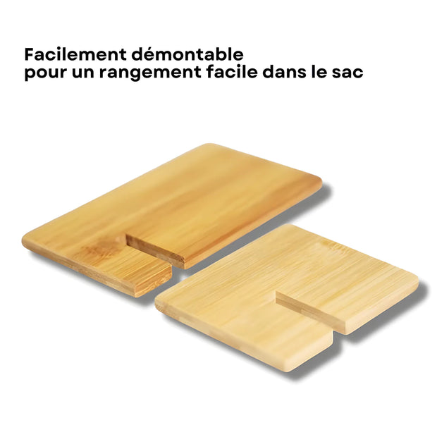 Support Telephone en Bois Simple