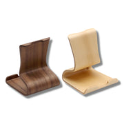 Support Telephone en Bois incurvé