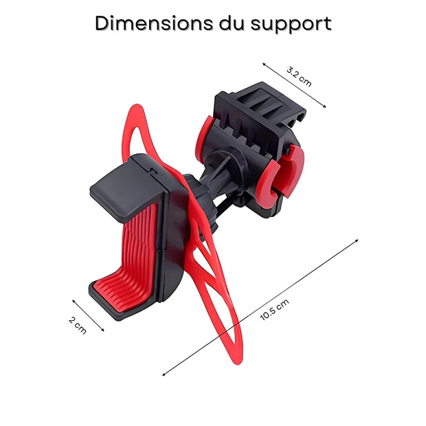 Support Telephone Guidon Moto Antidérapant