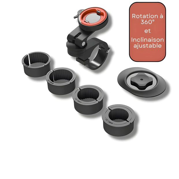 Support Telephone Guidon Moto Verrouillage rapide
