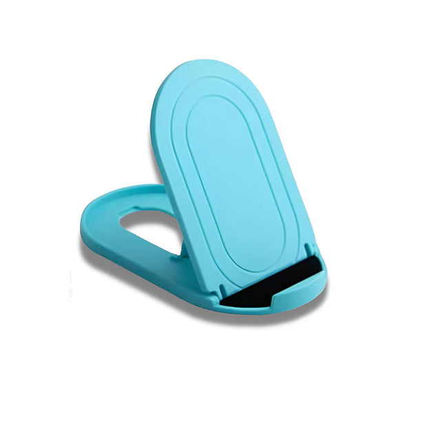 Support Telephone Pliable Plat Bleu