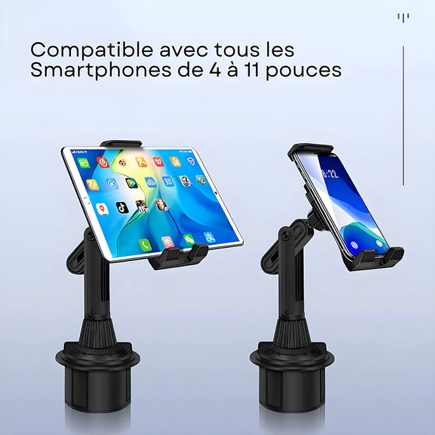 Support Telephone Porte Gobelet à Pince