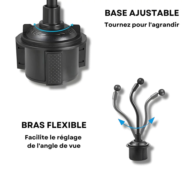 Support Telephone Porte Gobelet Magnétique