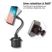 Support Telephone Porte Gobelet Magnétique