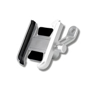 Support Telephone Retroviseur Moto Aluminium Gris