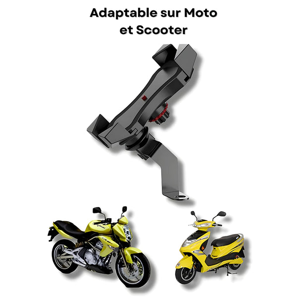 Support Telephone Retroviseur Moto Auto verrouillant