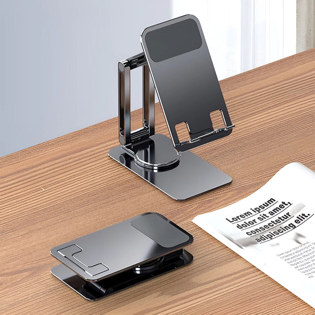 support Telephone Pliable Rotatif Gris foncé