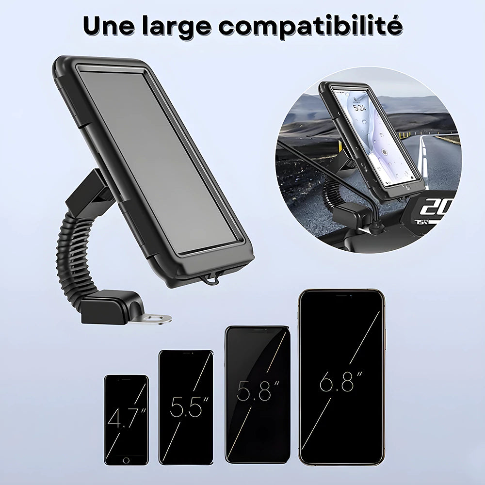 Support Téléphone Moto Retroviseur Support étanche Moto Support Téléphone Moto Retroviseur Support étanche Moto