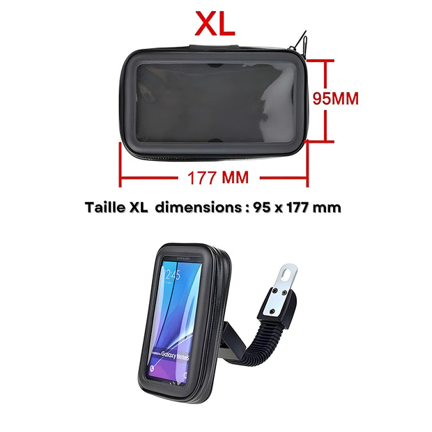 Support Telephone Scooter Etanche souple XL