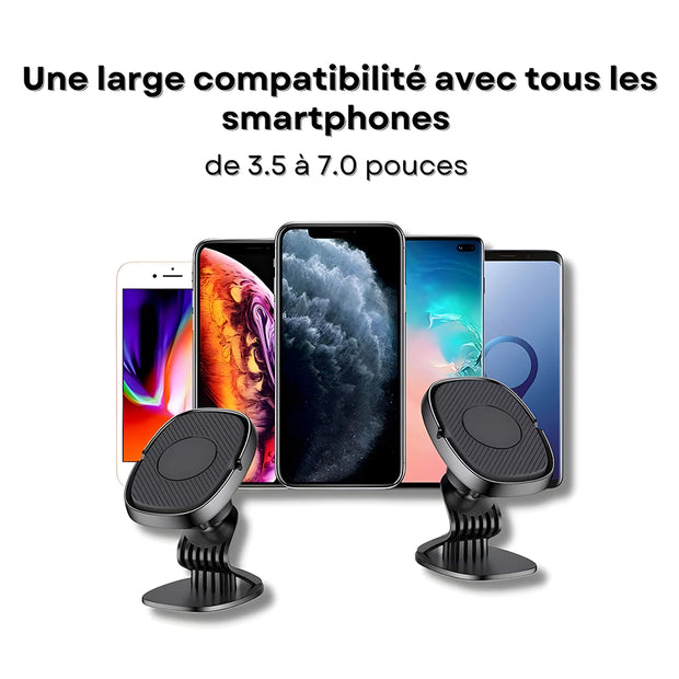 Support Telephone Tableau de Bord Magnétique