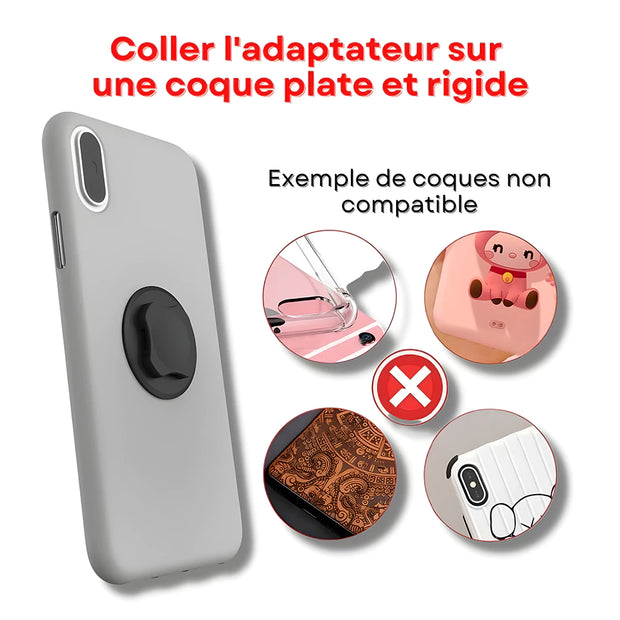 Support telephone Tableau de Bord avec Système de Verrouillage