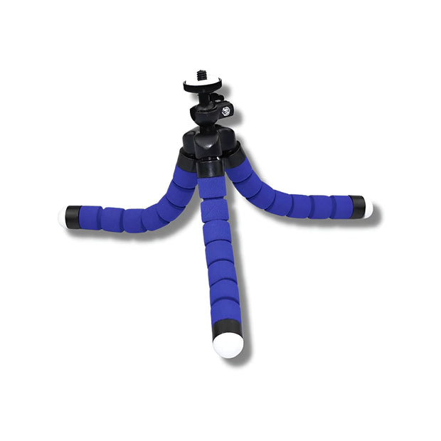 Support Telephone Trepied Bluetooth Bleu