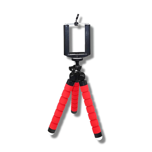 Support Telephone Trepied Bluetooth Rouge