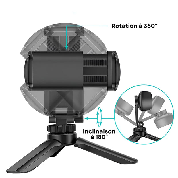 Support Telephone Trepied Pliable
