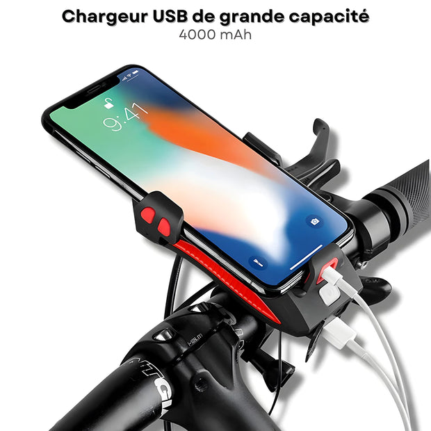  Support Telephone Trottinette Chargeur USB