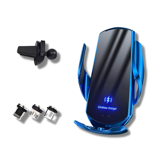 Support Telephone Voiture Chargeur Rétro éclairant Bleu Pack sans adaptateur USB voiture