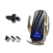 Support Telephone Voiture Chargeur Rétro éclairant Argent Orsans adaptateur USB voiture