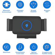 Support Telephone Voiture Chargeur Universel