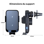 Support Telephone Voiture Grille Aeration Chargeur induction