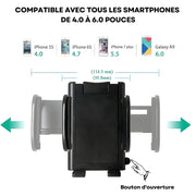 Support Telephone Voiture Pare Brise Bras long