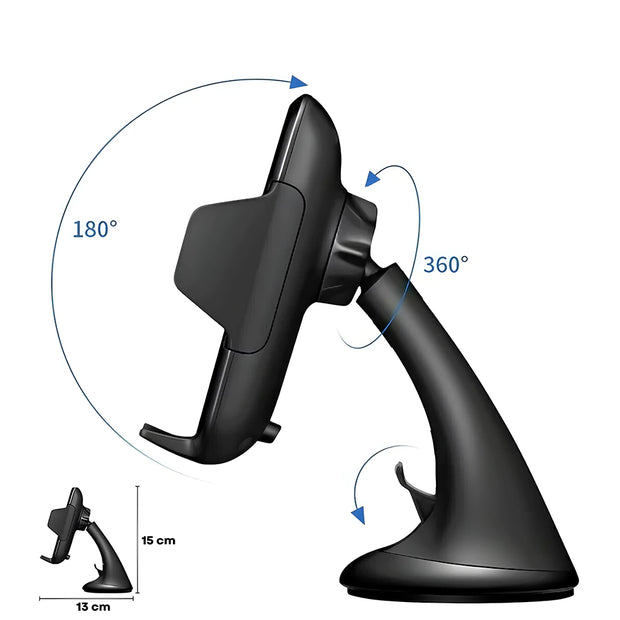 Support Telephone Voiture Pare Brise Chargeur sans fil